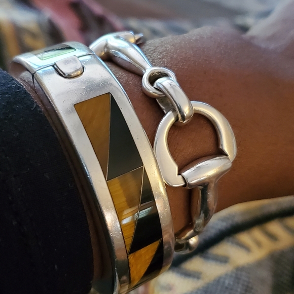 Vintage Tigers Eye Taxco Mexico Bracelet - Picture 8 of 9